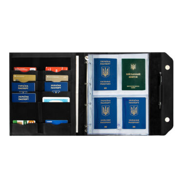 Папка для особистих документів Mono чорна Н531-00-308710